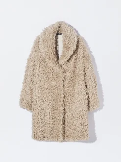 PARFOIS Exclusivo Online - Abrigo Largo De Pelo Beige Best