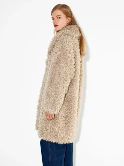 PARFOIS Exclusivo Online - Abrigo Largo De Pelo Beige Best