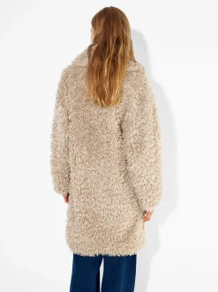 PARFOIS Exclusivo Online - Abrigo Largo De Pelo Beige Best