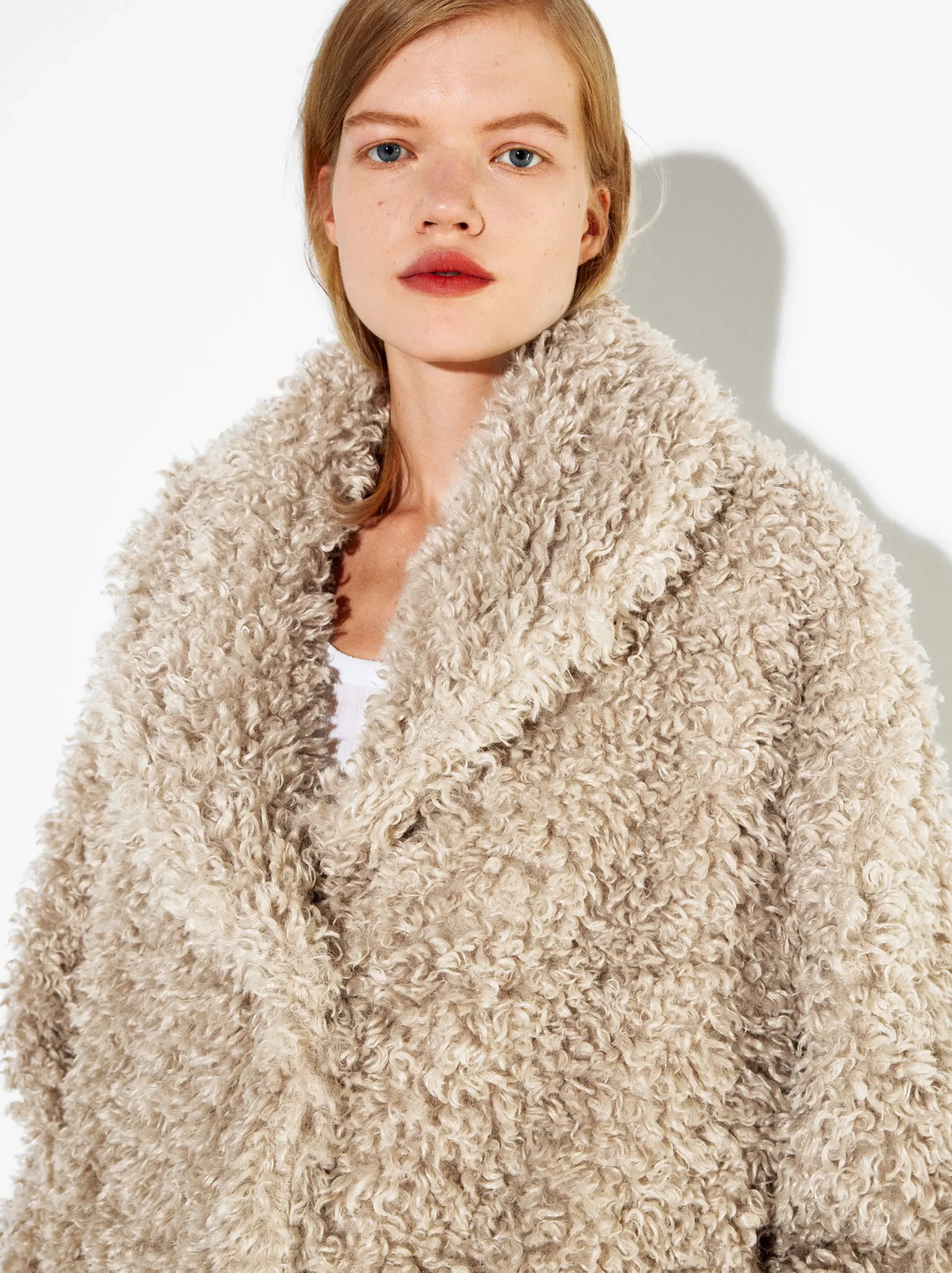 PARFOIS Exclusivo Online - Abrigo Largo De Pelo Beige Best