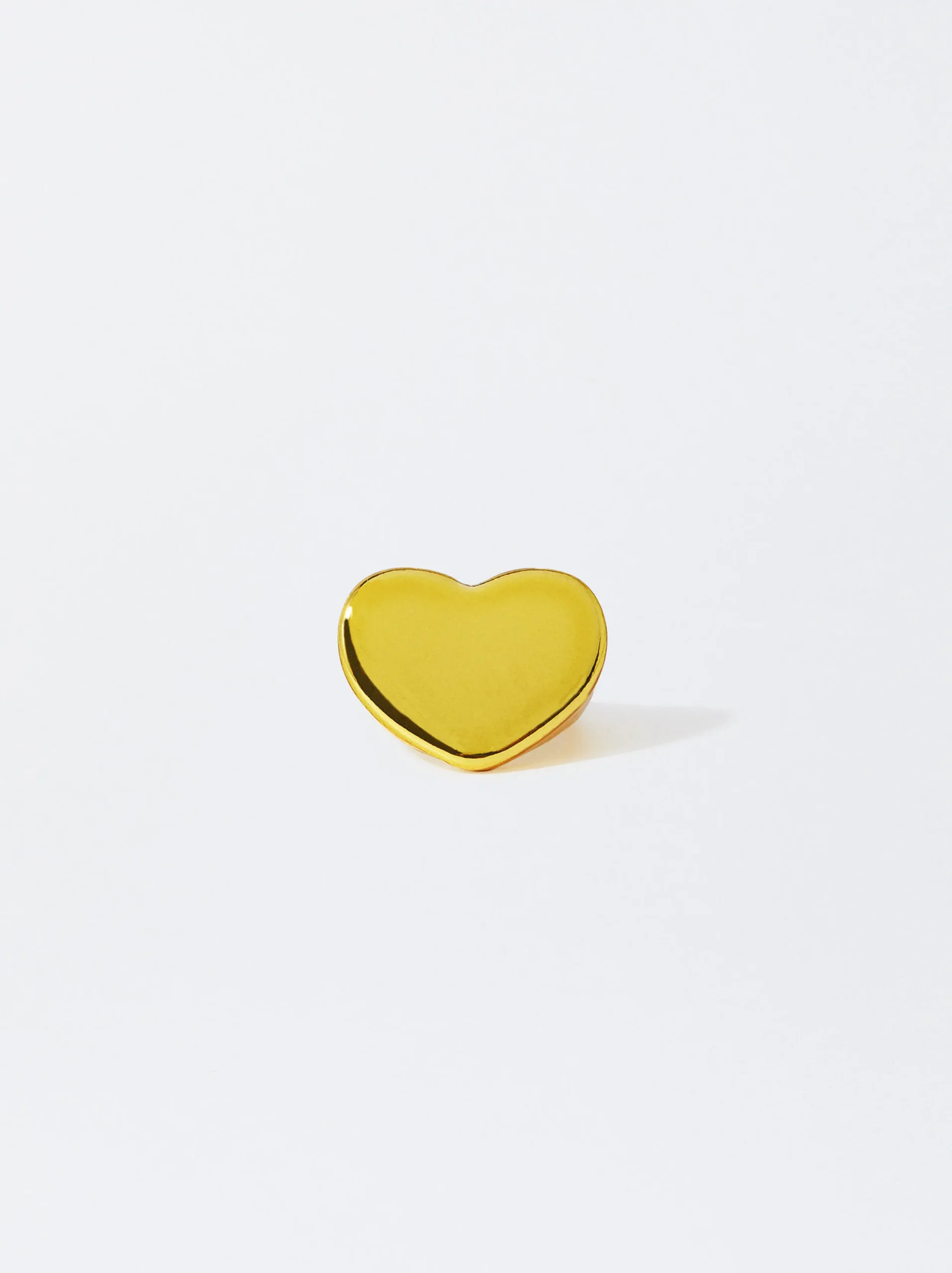 PARFOIS Exclusivo Online - Anillo Corazón Metalizado Dorado Discount