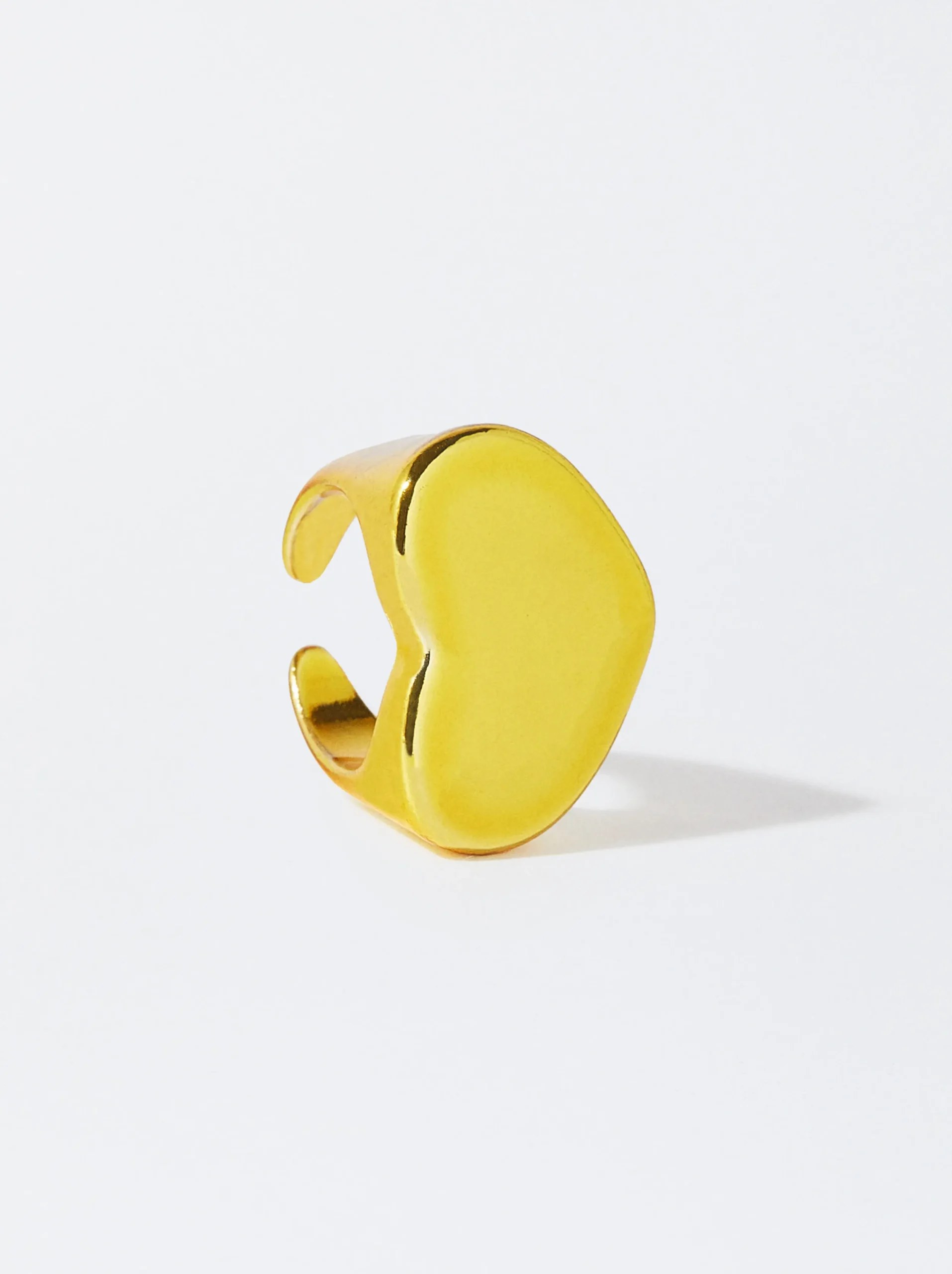 PARFOIS Exclusivo Online - Anillo Corazón Metalizado Dorado Discount