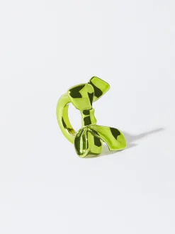 PARFOIS Exclusivo Online - Anillo Lazo Metalizado Verde Sale