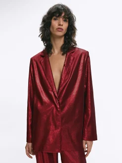 PARFOIS Exclusivo Online - Blazer De Lentejuelas Rojo Outlet
