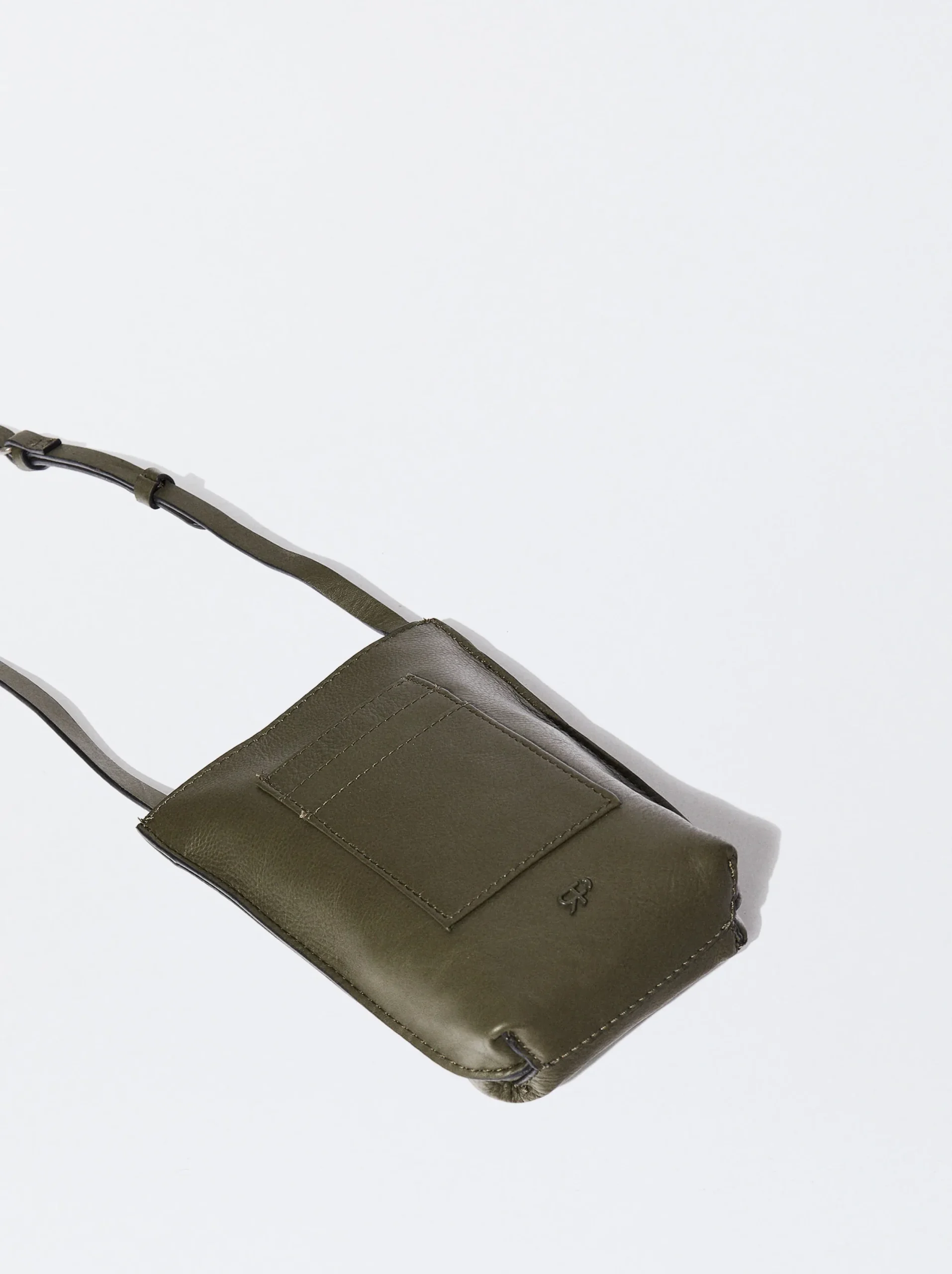 PARFOIS Exclusivo Online - Bolso Para Móvil De Piel Caqui New