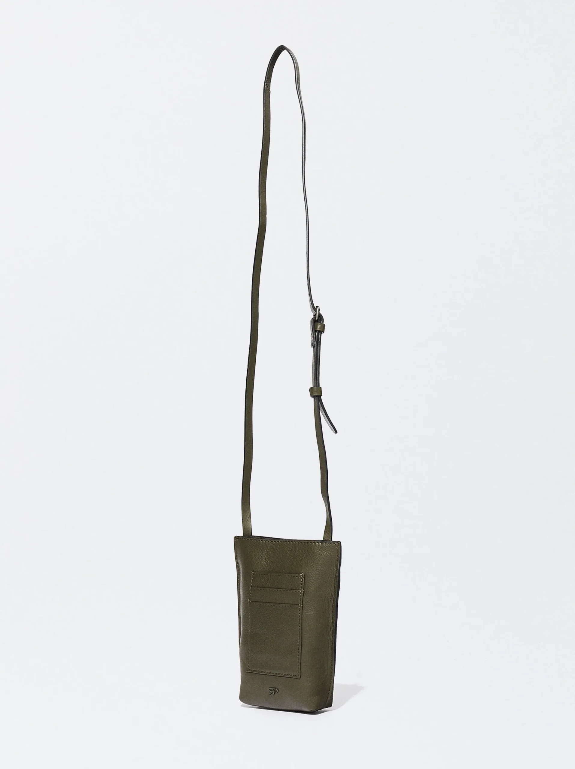PARFOIS Exclusivo Online - Bolso Para Móvil De Piel Caqui New