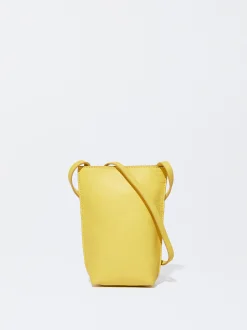 PARFOIS Exclusivo Online - Bolso Para Móvil De Piel Amarillo Shop