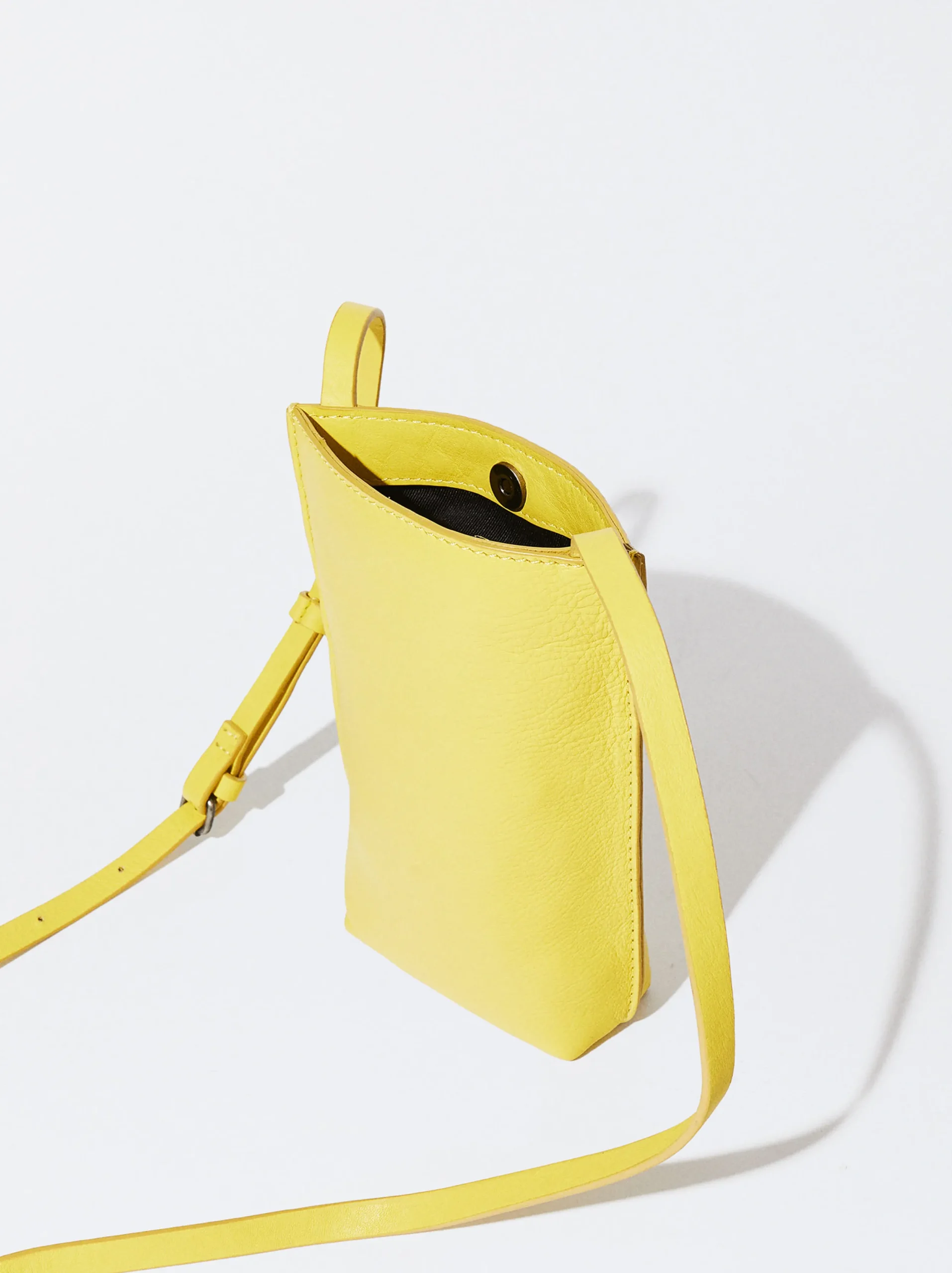 PARFOIS Exclusivo Online - Bolso Para Móvil De Piel Amarillo Shop