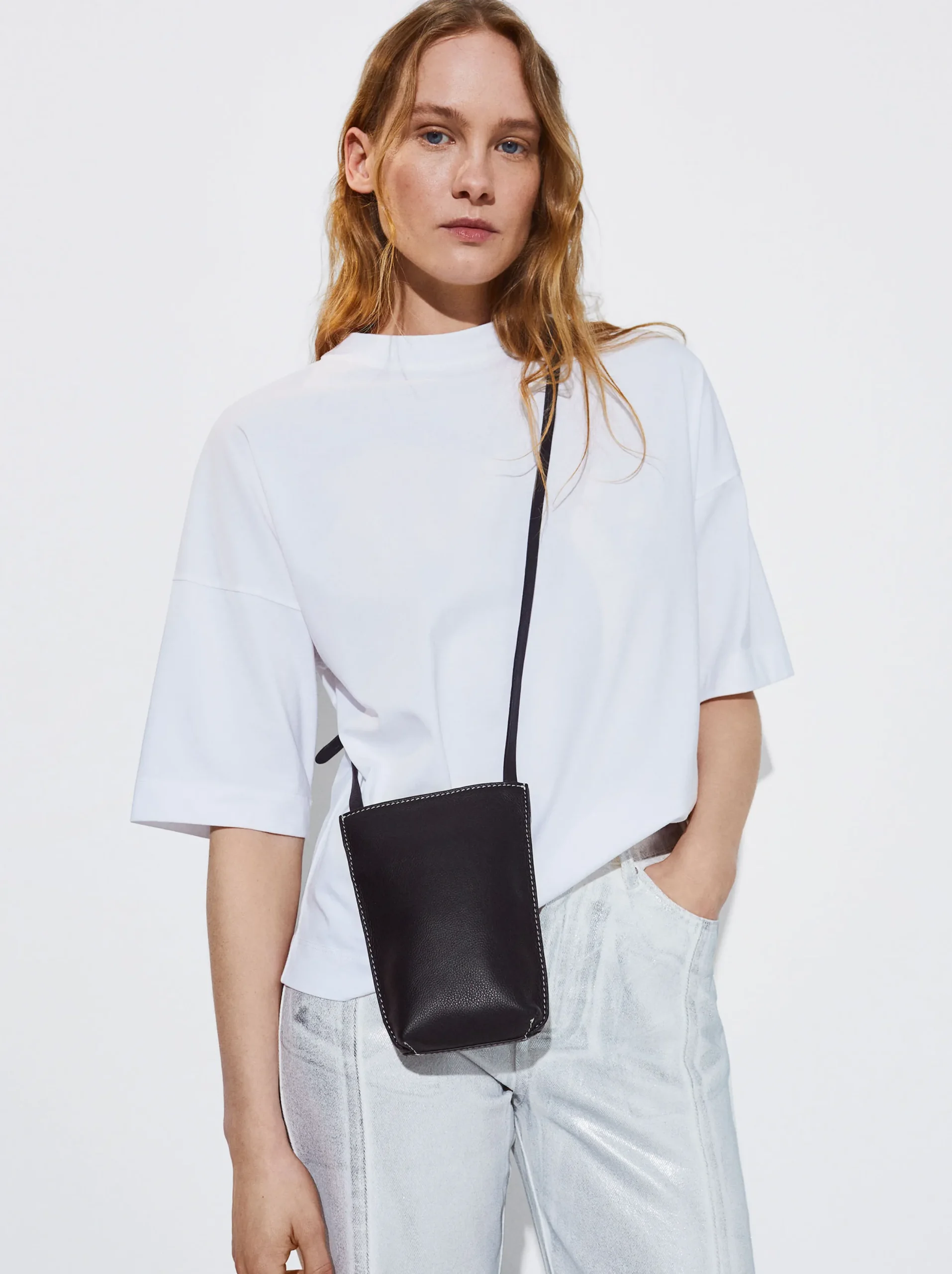 PARFOIS Exclusivo Online - Bolso Para Móvil De Piel Negro Online