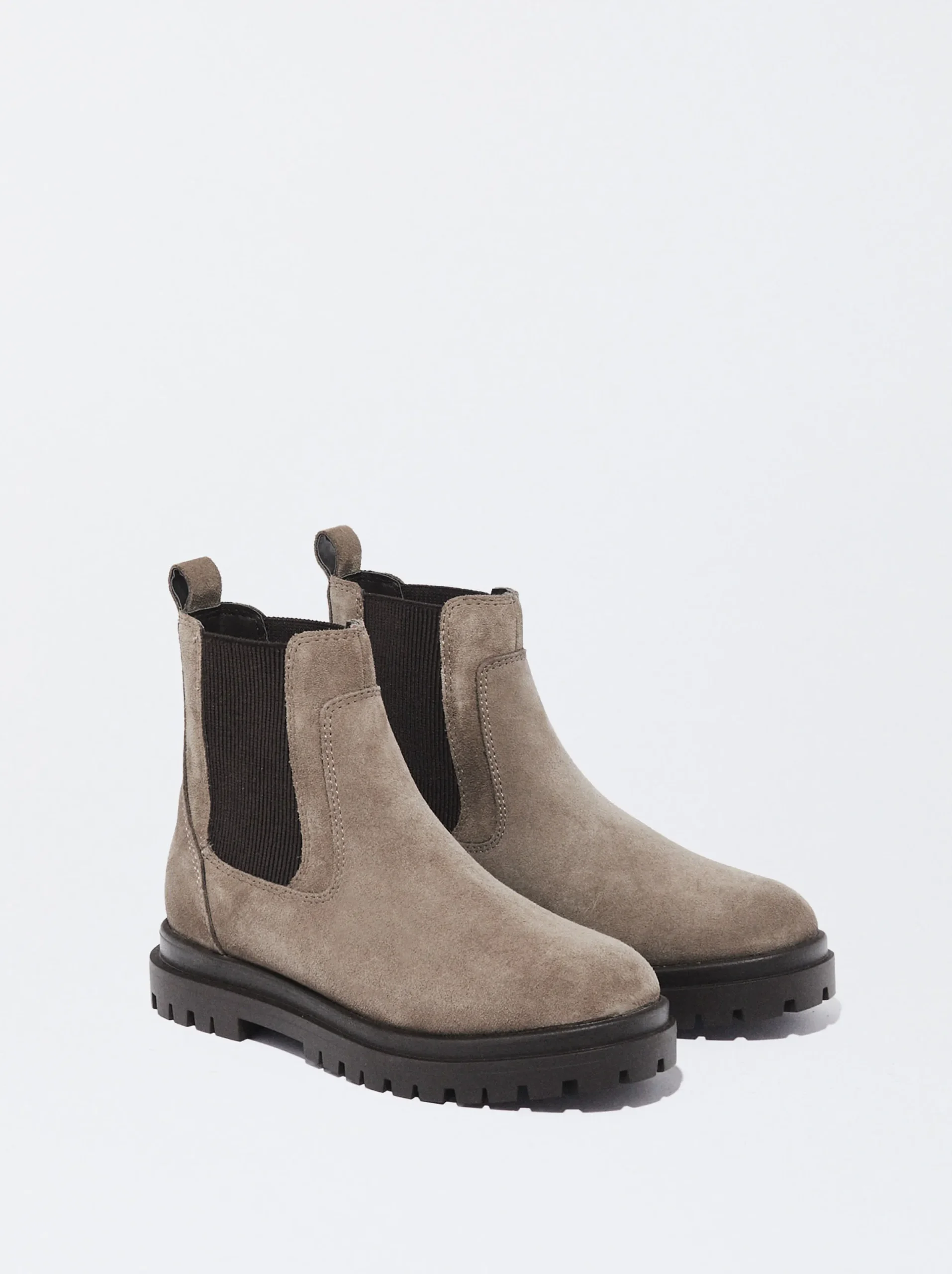 PARFOIS Exclusivo Online - Botín Plano De Piel Beige Flash Sale