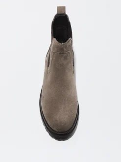 PARFOIS Exclusivo Online - Botín Plano De Piel Beige Flash Sale