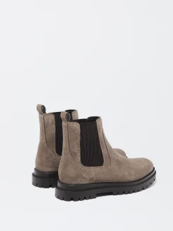 PARFOIS Exclusivo Online - Botín Plano De Piel Beige Flash Sale