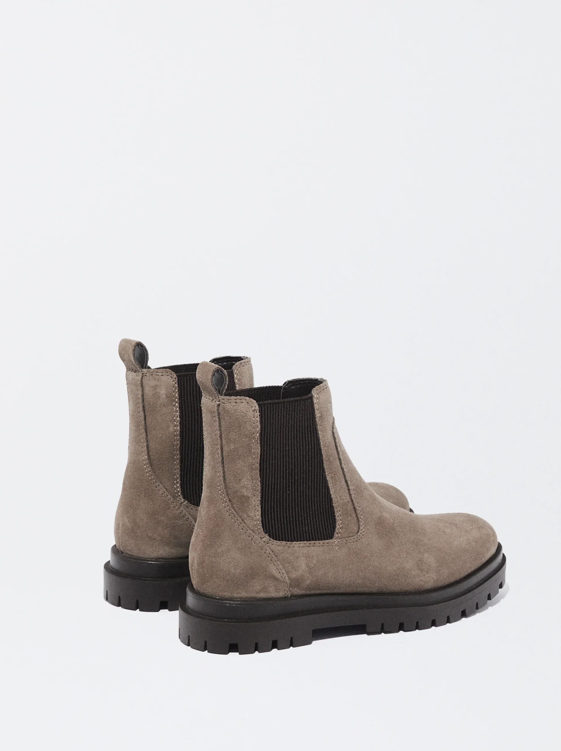 PARFOIS Exclusivo Online - Botín Plano De Piel Beige Flash Sale