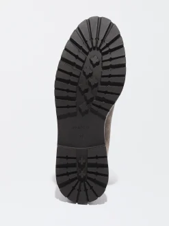 PARFOIS Exclusivo Online - Botín Plano De Piel Beige Flash Sale