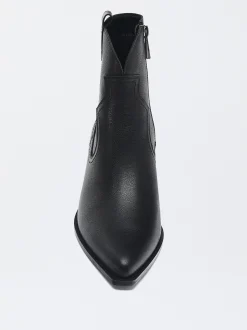 PARFOIS Exclusivo Online - Botín Cowboy De Piel Negro Best Sale