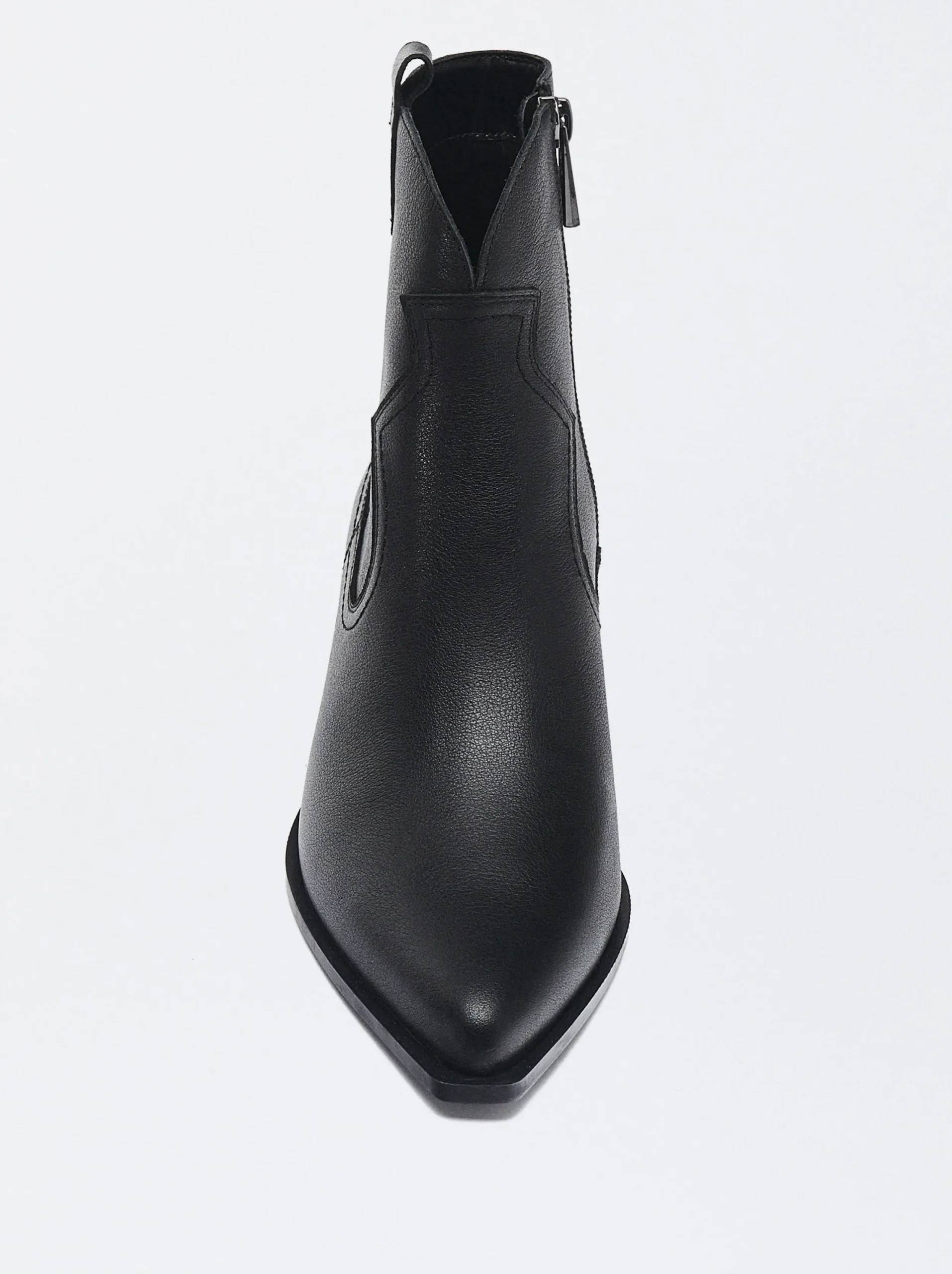 PARFOIS Exclusivo Online - Botín Cowboy De Piel Negro Best Sale
