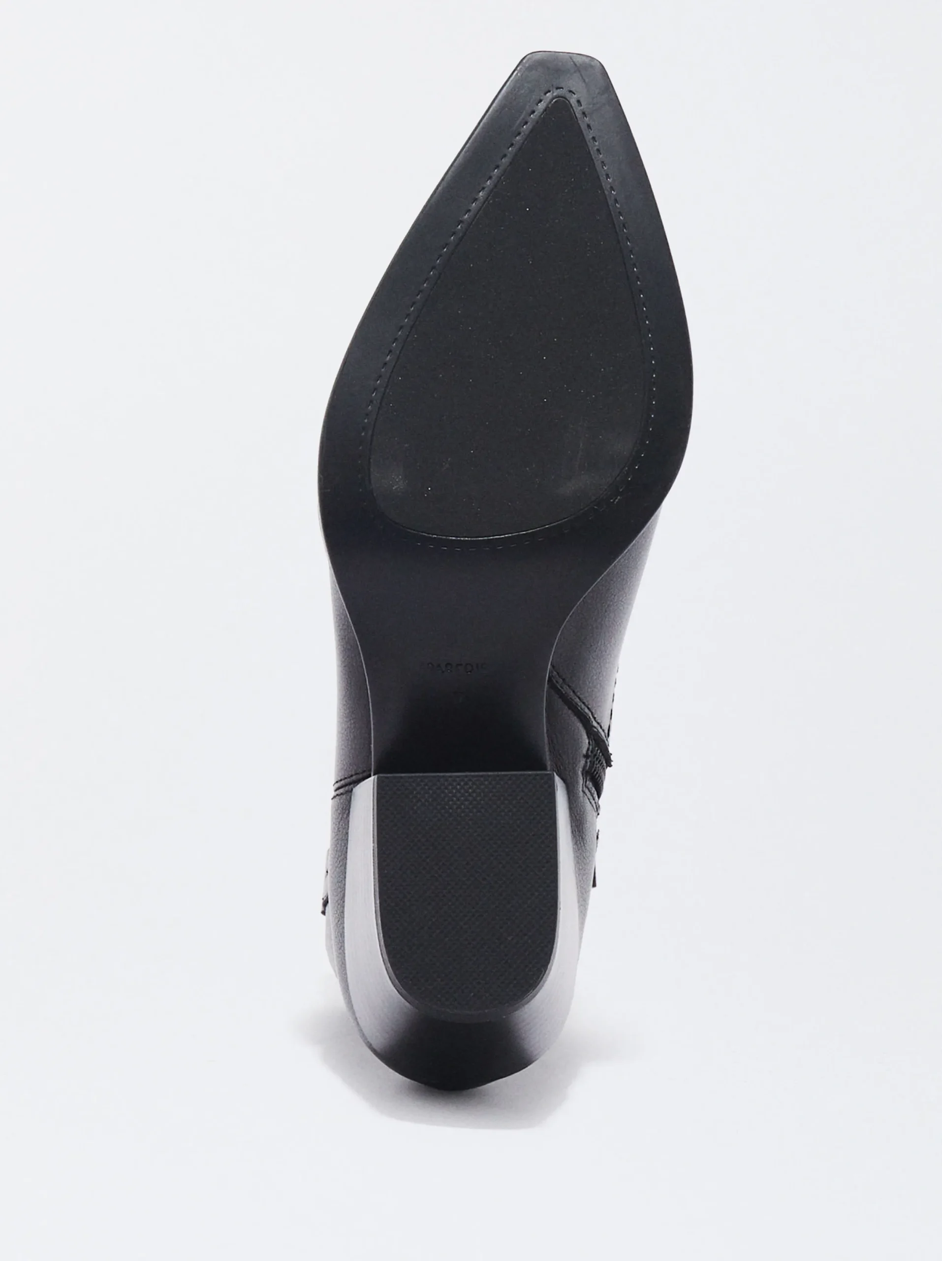 PARFOIS Exclusivo Online - Botín Cowboy De Piel Negro Best Sale