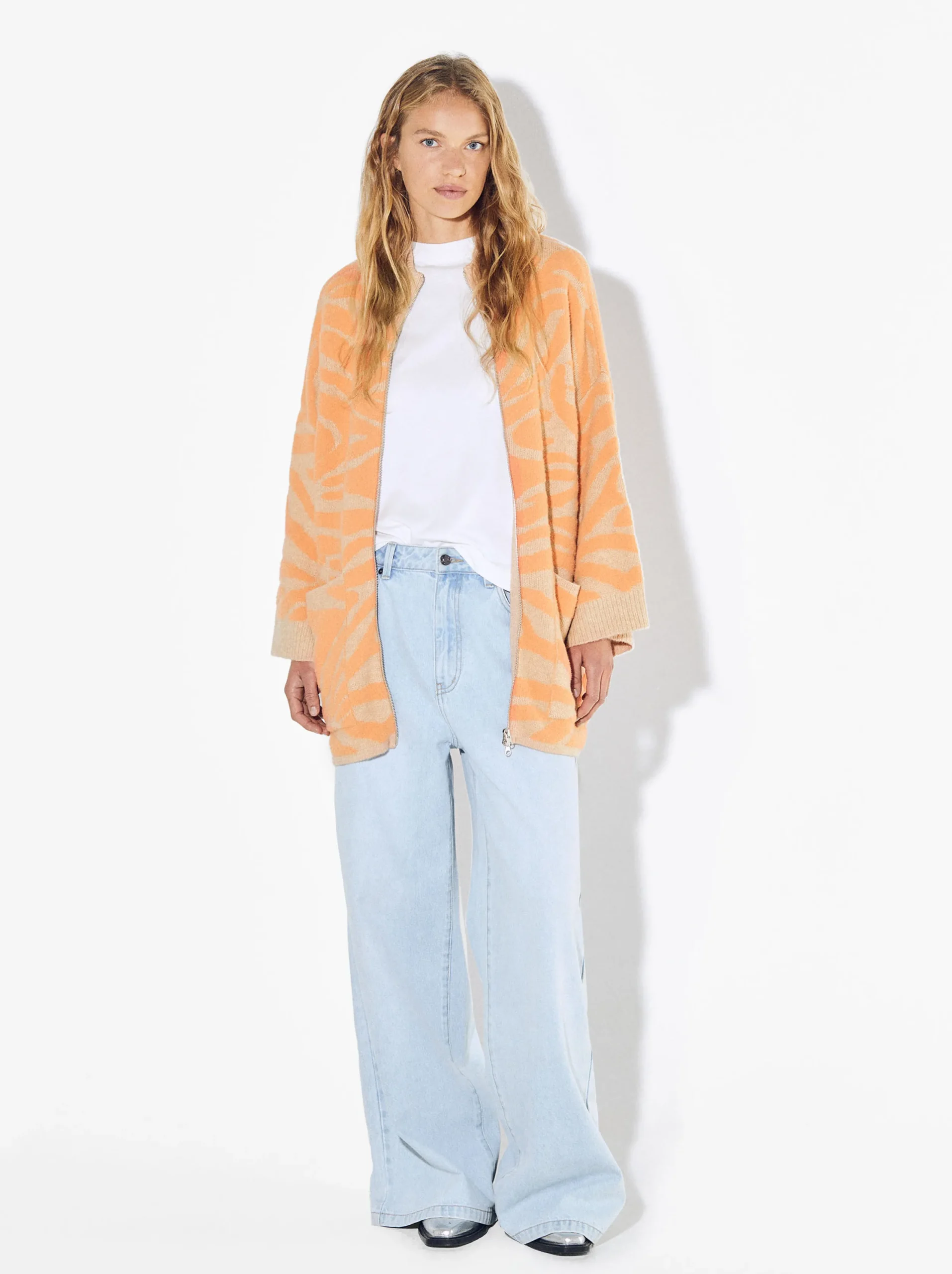 PARFOIS Exclusivo Online - Cárdigan De Punto Jacquard Naranja Best