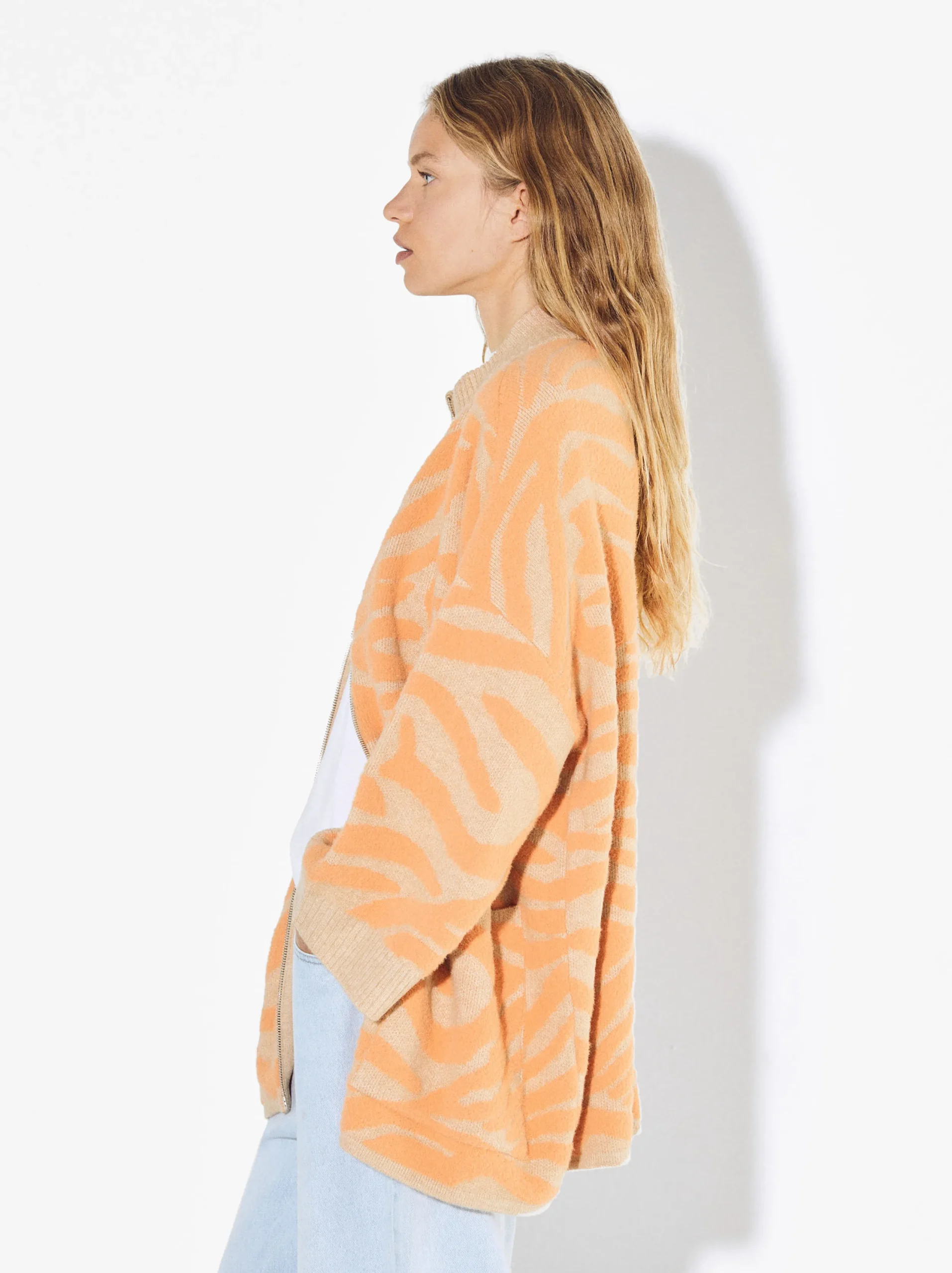 PARFOIS Exclusivo Online - Cárdigan De Punto Jacquard Naranja Best