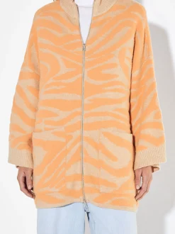 PARFOIS Exclusivo Online - Cárdigan De Punto Jacquard Naranja Best