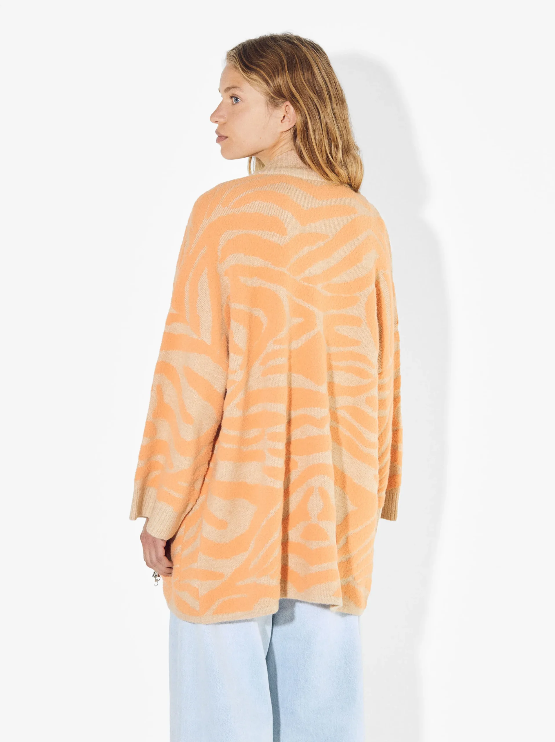 PARFOIS Exclusivo Online - Cárdigan De Punto Jacquard Naranja Best