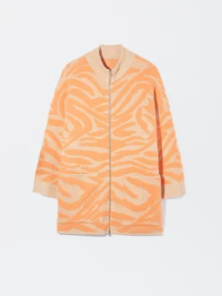 PARFOIS Exclusivo Online - Cárdigan De Punto Jacquard Naranja Best