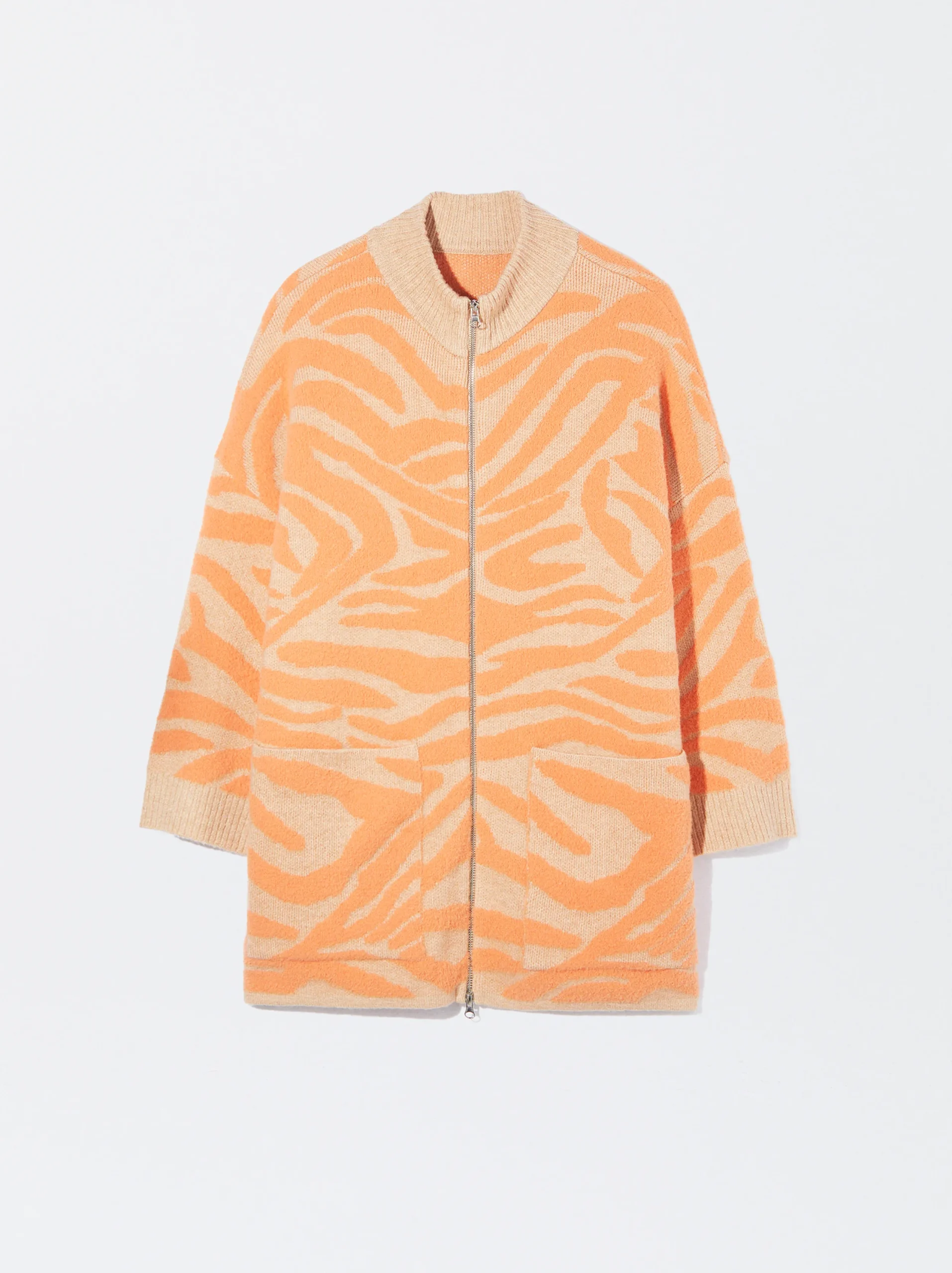 PARFOIS Exclusivo Online - Cárdigan De Punto Jacquard Naranja Best