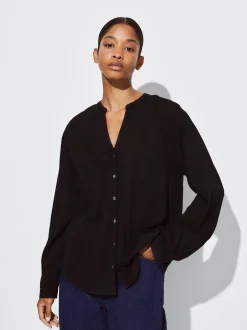 PARFOIS Exclusivo Online - Camisa Algod&oacute;n Manga Larga Negro Discount