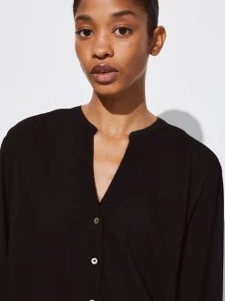 PARFOIS Exclusivo Online - Camisa Algodón Manga Larga Negro Discount