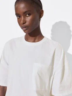 PARFOIS Exclusivo Online - Camiseta Algod&oacute;n Con Bolsillo Blanco Clearance