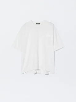 PARFOIS Exclusivo Online - Camiseta Algodón Con Bolsillo Blanco Clearance
