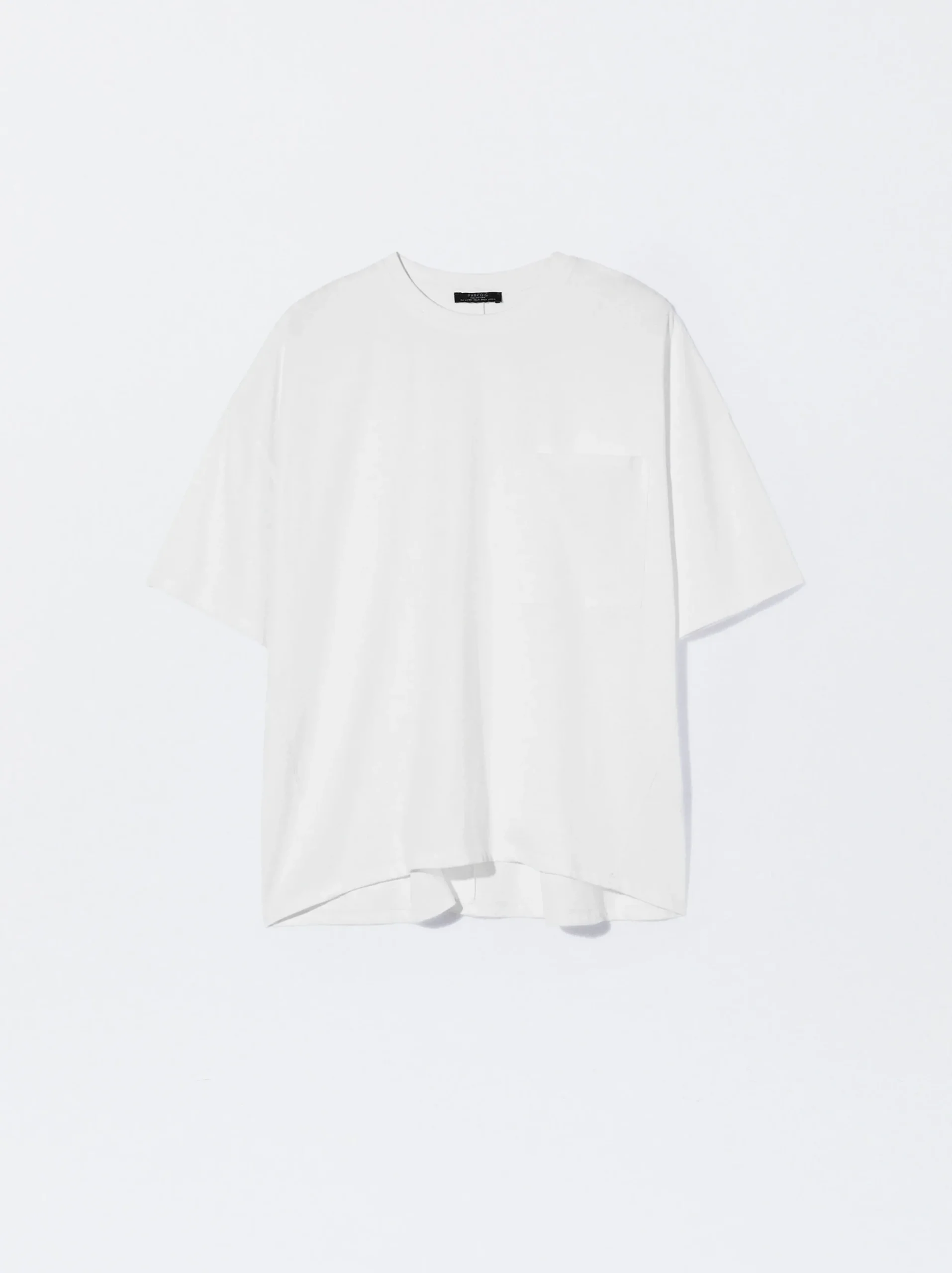 PARFOIS Exclusivo Online - Camiseta Algodón Con Bolsillo Blanco Clearance