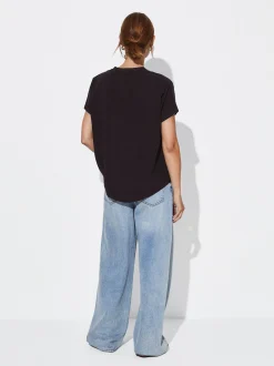 PARFOIS Exclusivo Online - Camiseta Lyocell Negro New