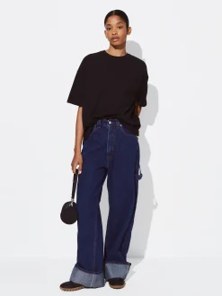 PARFOIS Exclusivo Online - Camiseta Algodón Con Bolsillo Negro Best Sale