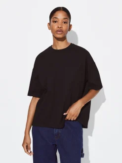 PARFOIS Exclusivo Online - Camiseta Algod&oacute;n Con Bolsillo Negro Best Sale