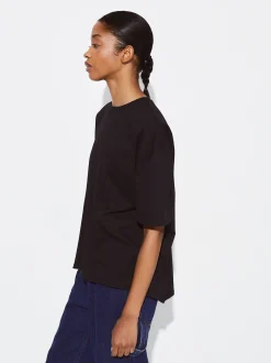PARFOIS Exclusivo Online - Camiseta Algodón Con Bolsillo Negro Best Sale