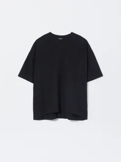 PARFOIS Exclusivo Online - Camiseta Algodón Con Bolsillo Negro Best Sale