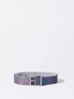 PARFOIS Exclusivo Online - Cinturón Mesh Brillo Violeta Clearance