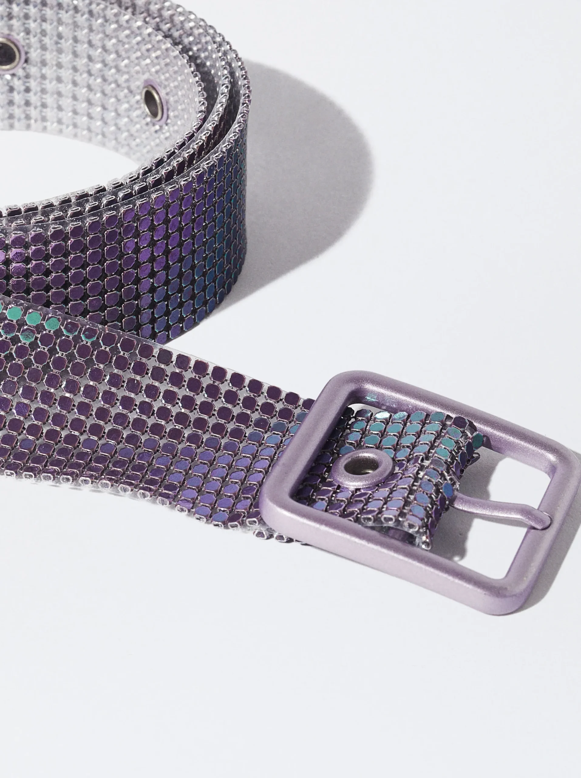 PARFOIS Exclusivo Online - Cinturón Mesh Brillo Violeta Clearance
