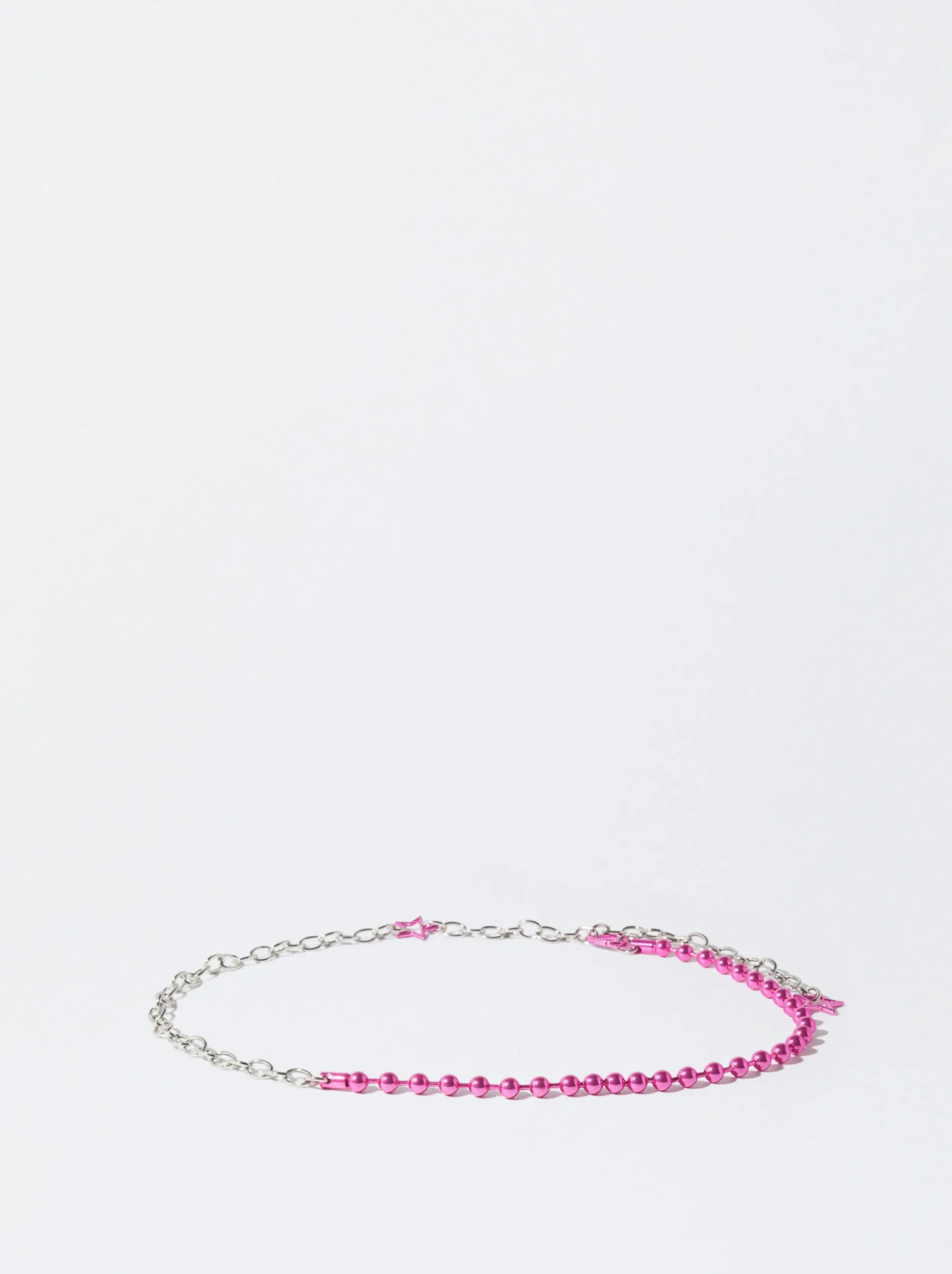 PARFOIS Exclusivo Online - Cinturón Metálico Con Charms Rosa Outlet