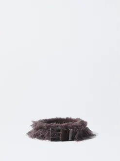 PARFOIS Exclusivo Online - Cintur&oacute;n Con Pelo Violeta Outlet