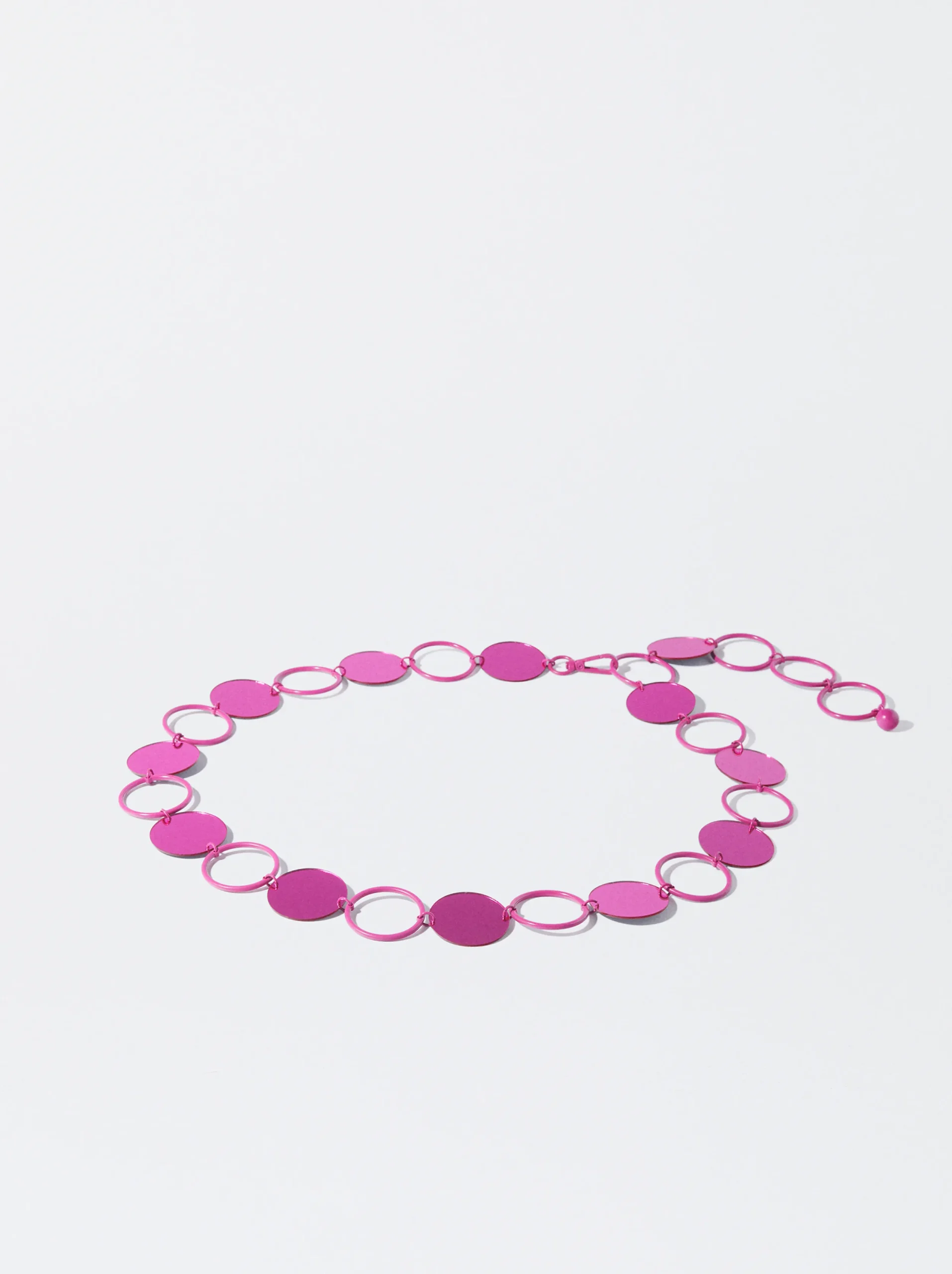 PARFOIS Exclusivo Online - Cinturón Metalizado Espejo Rosa Flash Sale