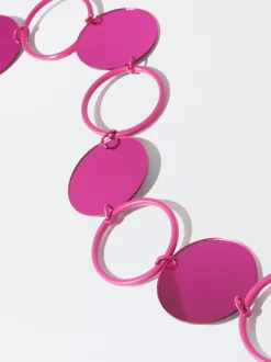 PARFOIS Exclusivo Online - Cinturón Metalizado Espejo Rosa Flash Sale