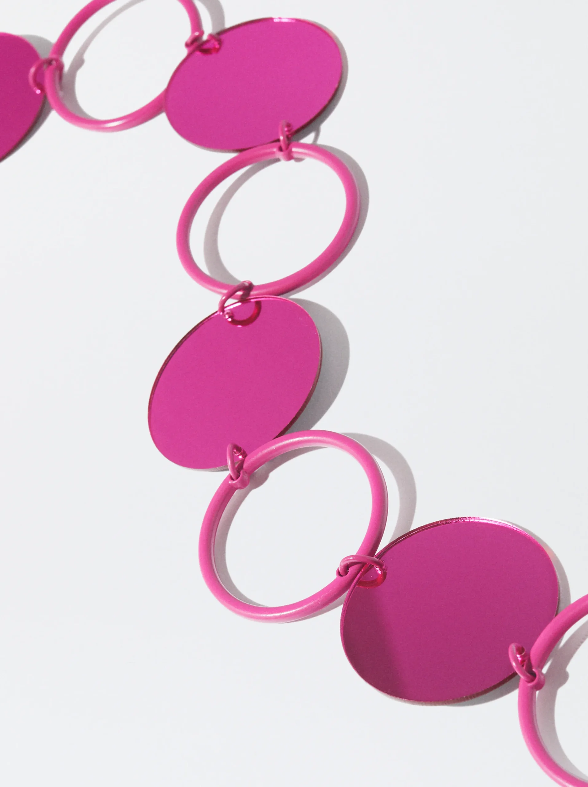 PARFOIS Exclusivo Online - Cinturón Metalizado Espejo Rosa Flash Sale