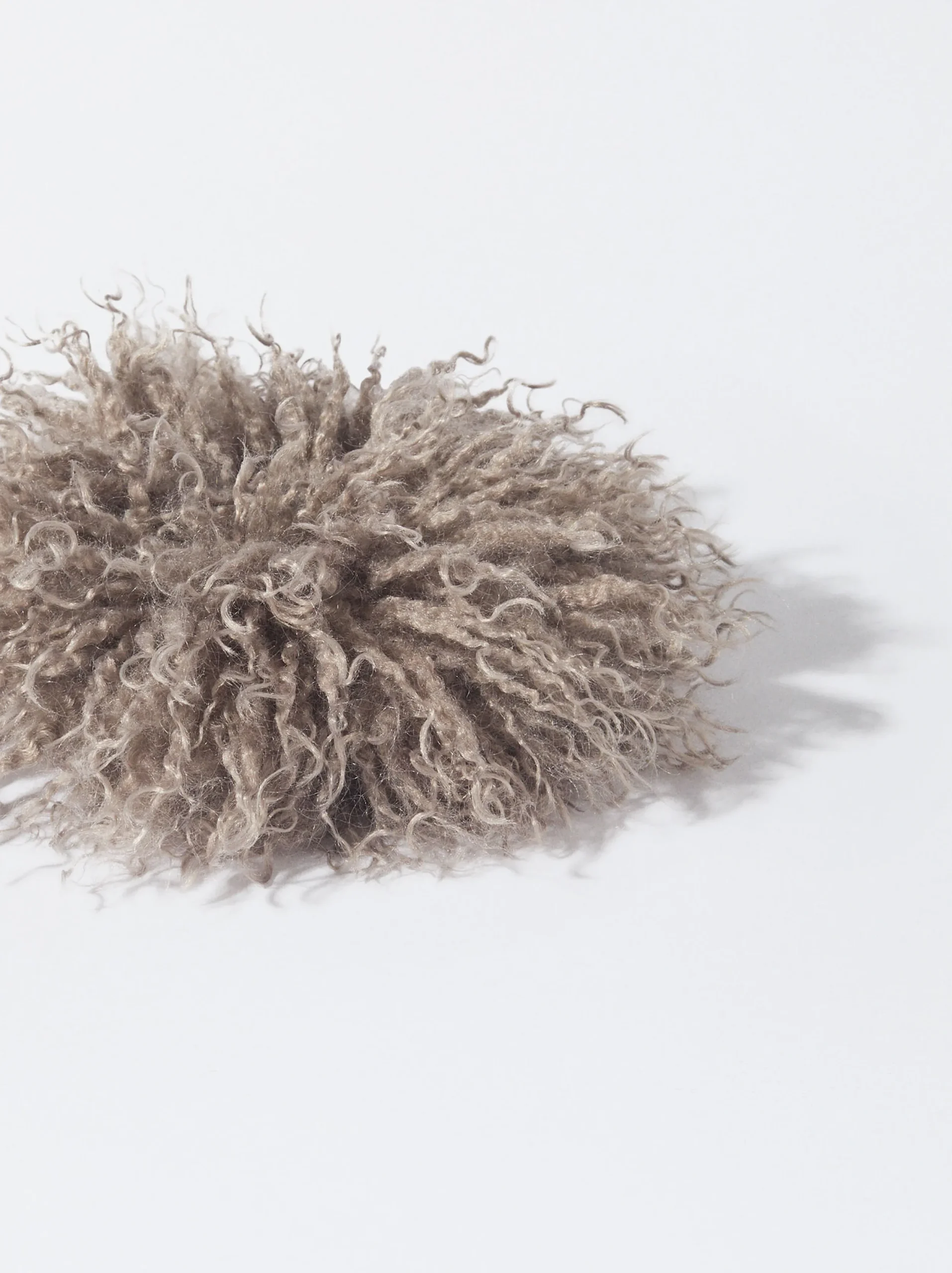 PARFOIS Exclusivo Online - Coletero Fruncido Con Pelo Gris Flash Sale