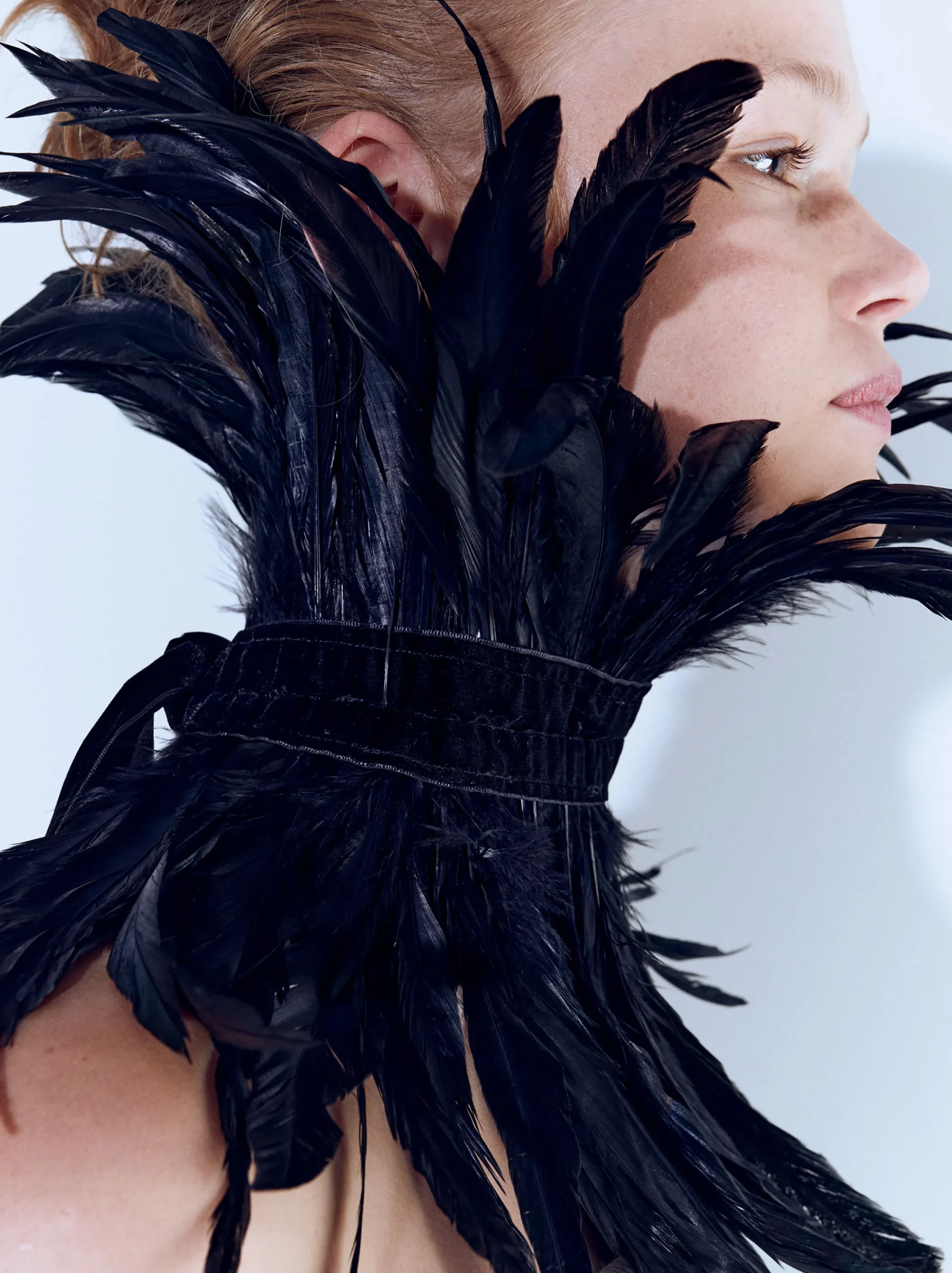 PARFOIS Exclusivo Online - Collar Maxi Plumas Negro Best Sale