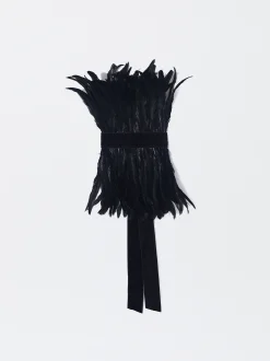 PARFOIS Exclusivo Online - Collar Maxi Plumas Negro Best Sale