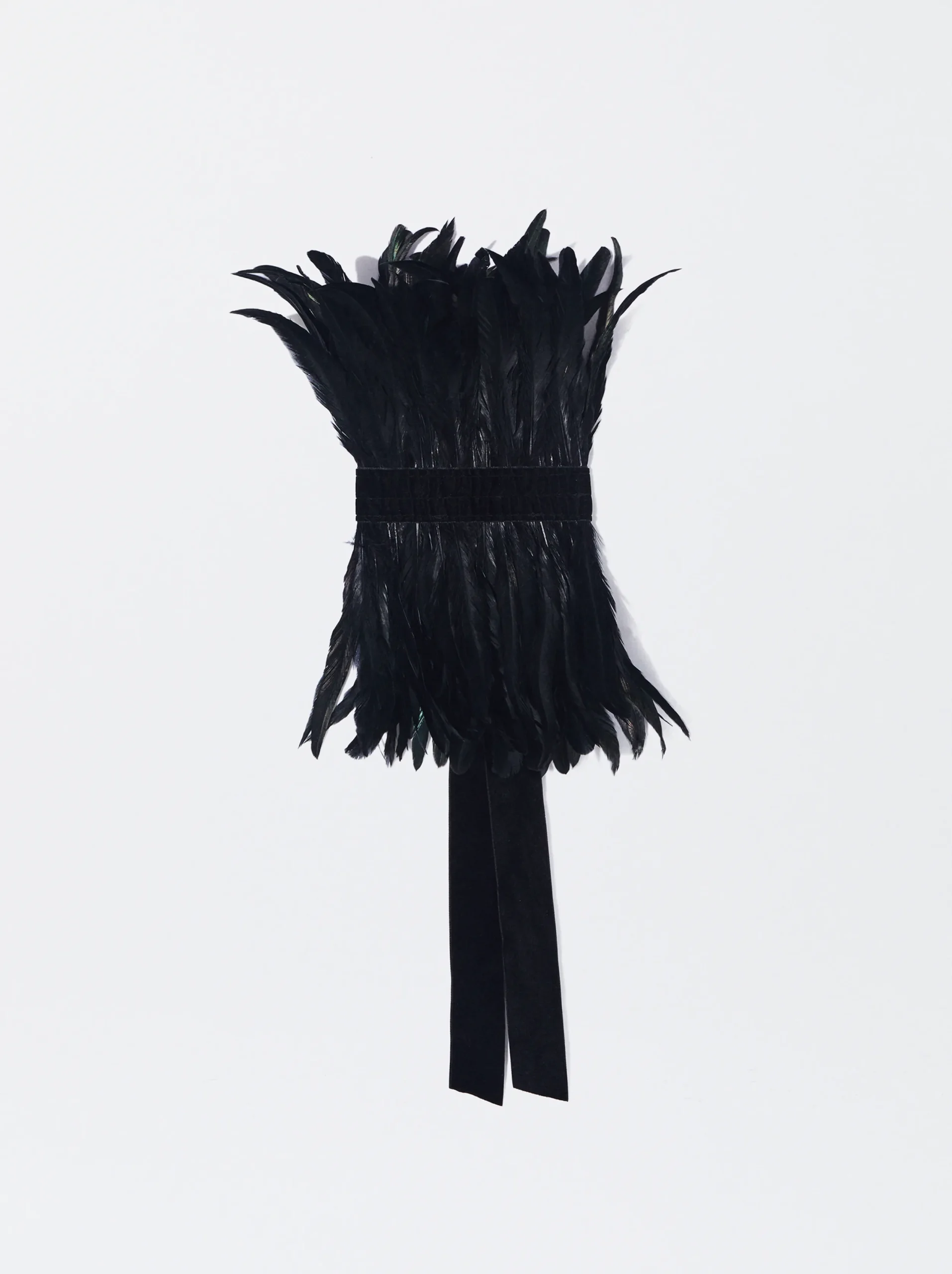 PARFOIS Exclusivo Online - Collar Maxi Plumas Negro Best Sale