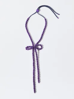 PARFOIS Exclusivo Online - Collar Largo Lazo Violeta Hot