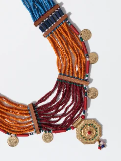 PARFOIS Exclusivo Online - Collar Abalorios Y Medallas Multicor Online